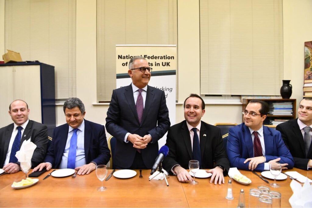 Federation hosts working dinner with Averof Neophytou, President of DESY