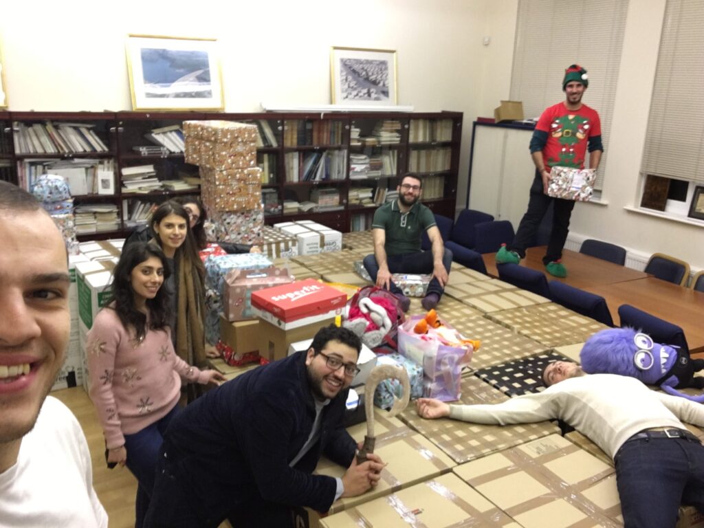 NEPOMAK UK collects 1200 shoeboxes for underprivileged children in Cyprus
