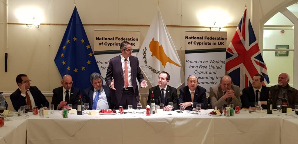 Cypriot Minister of Defence visits the National Federation for a working dinner