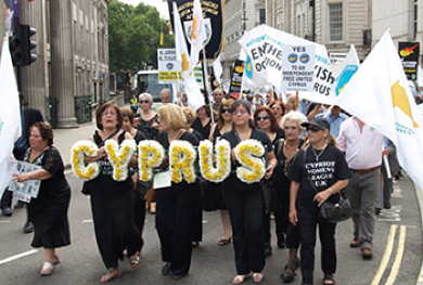 Rally in Trafalgar Square for a Free, United Cyprus