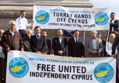 UK Cypriots demand an end to Cyprus impasse and UK pressure on Turkey