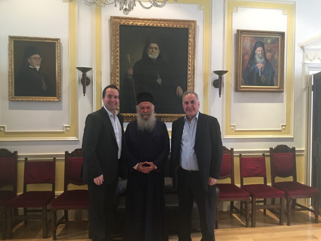 Federation President meets with Archbishop Gregorios of Thyateira and Great Britain