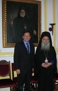 Federation President meets Archbishop Gregorios of Thyateira and Great Britain