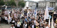 Westminster March and Rally in Trafalgar Square (in Greek)