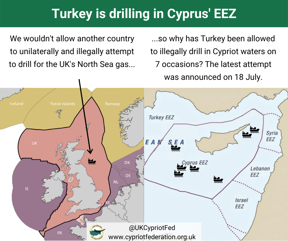 Turkey announces seventh illegal drilling attempt in Cypriot waters
