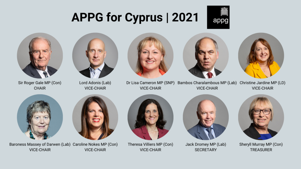 All-Party Parliamentary Group for Cyprus elects Officer team at 2021 AGM