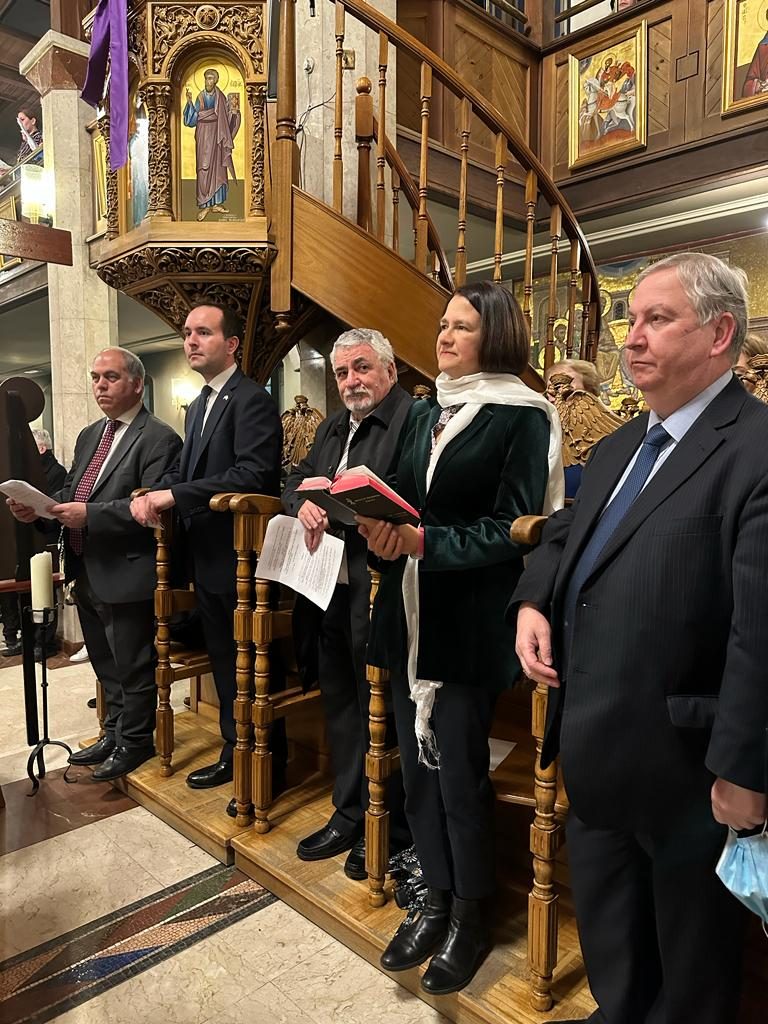 Federation President and Members of Parliament joined Annual Holy Friday Epitafio at St Mary's Greek Orthodox Cathedral in Wood Green
